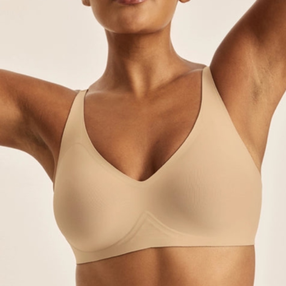 Knix Revolution V-neck Bra Sz XXL in Warm Sand